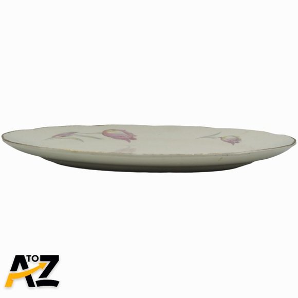 Homer Laughlin Eggshell Nautilus Oval Serving Platter 16" X 12.5" Bone/Pastel's - Picture 7 of 12